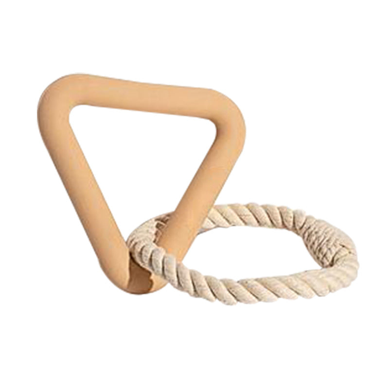 TPR Triangle Tug & Chew Dog Toy – Interactive Training Toy for Dogs