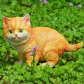 Outdoor Resin Cat Ornament – Decorative Garden Cat Statue for Home & Yard