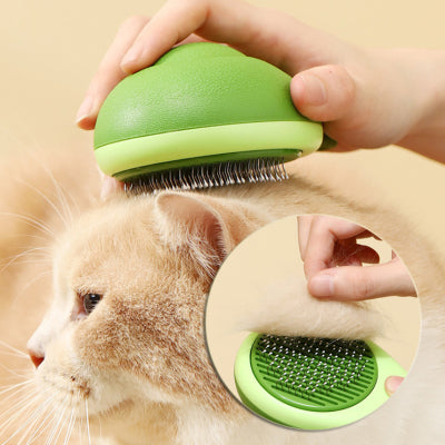 Avocado-Shaped Pet Grooming Brush – 2-in-1 De-Shedding & Massage Comb for Cats & Dogs