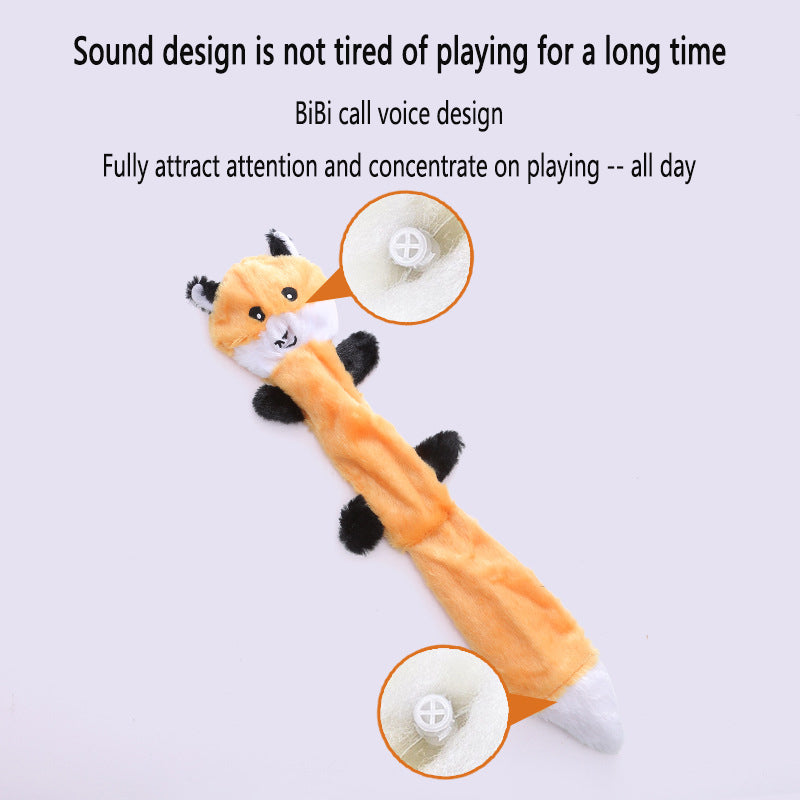 Bite-Resistant Plush Squeaky Dog Toy – Durable Soft Chew Toy for Dogs
