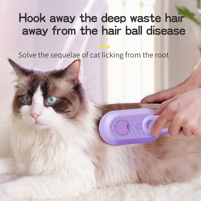 Electric Spray Massage Pet Comb – USB Rechargeable Grooming Brush with Water Tank for Cats & Dogs