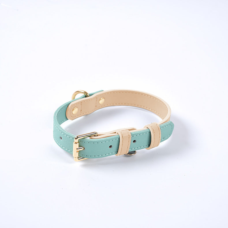 Genuine Leather Dog & Cat Collar – Premium Pet Collar in S, M, L