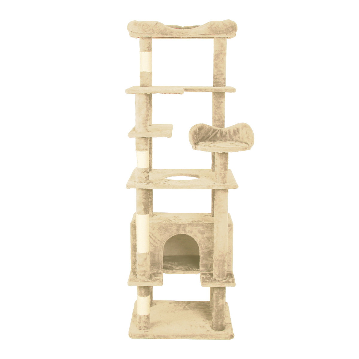 Cat Climbing Frame – Multi-Level Cat Tree with Soft Velvet Perches