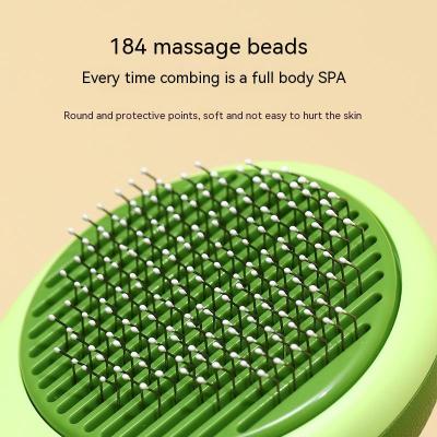 Avocado-Shaped Pet Grooming Brush – 2-in-1 De-Shedding & Massage Comb for Cats & Dogs