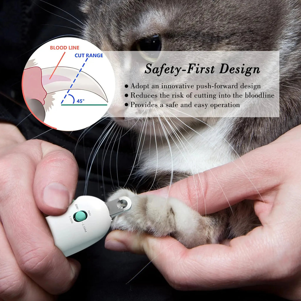 Adjustable Cat Nail Clipper – Anti-Splash Professional Grooming Tool with Nail File