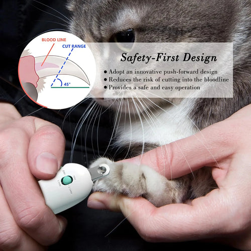 Adjustable Cat Nail Clipper – Anti-Splash Professional Grooming Tool with Nail File