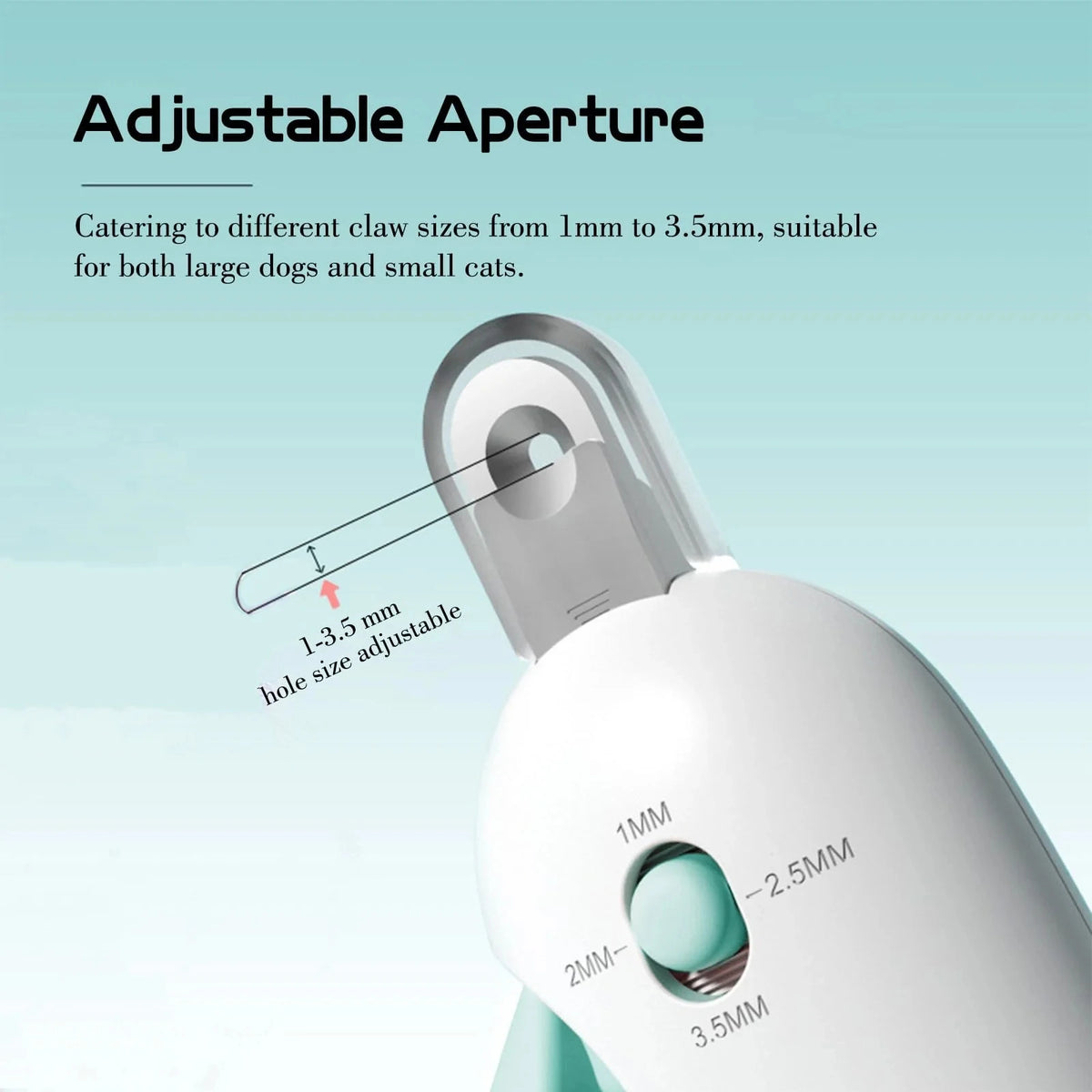 Adjustable Cat Nail Clipper – Anti-Splash Professional Grooming Tool with Nail File
