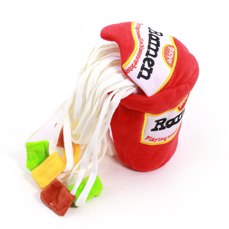 Ramen Sniffing Toy for Cats & Dogs – Soft Educational Plush Pet Toy