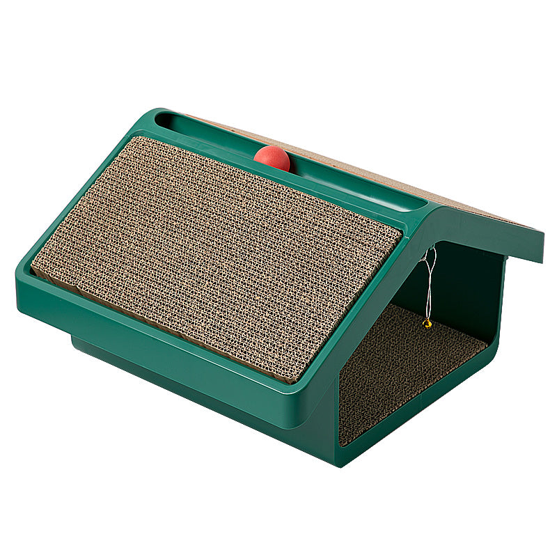 Cat Cottage Corrugated Scratching Board – Vertical Cat Claw Board & Hideaway