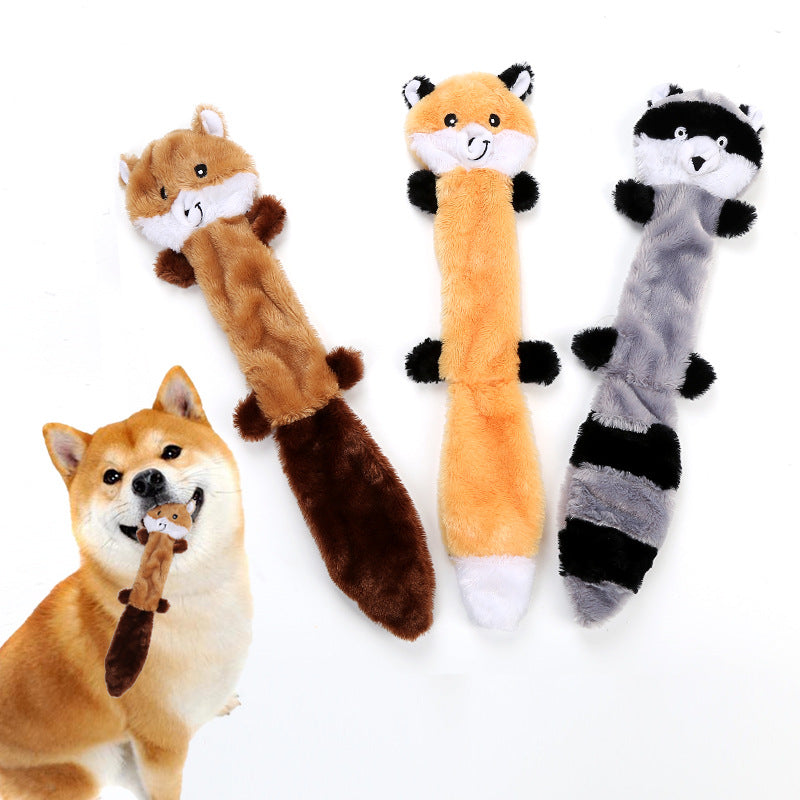Bite-Resistant Plush Squeaky Dog Toy – Durable Soft Chew Toy for Dogs