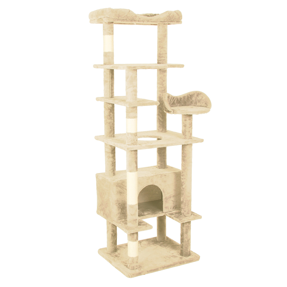 Cat Climbing Frame – Multi-Level Cat Tree with Soft Velvet Perches