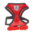 Vest-Style Dog Chest Harness & Leash Set – Soft Polyester Dog Walker | S–XL, 7 Colors