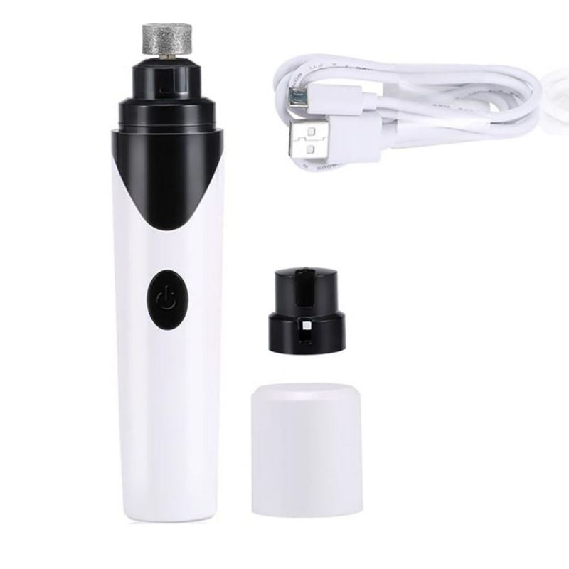 USB Electric Pet Nail Grinder – Quiet Rechargeable Nail Trimmer for Dogs, Cats & Small Pets