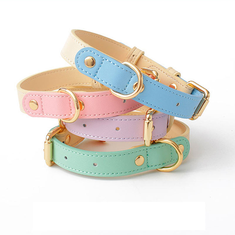 Genuine Leather Dog & Cat Collar – Premium Pet Collar in S, M, L