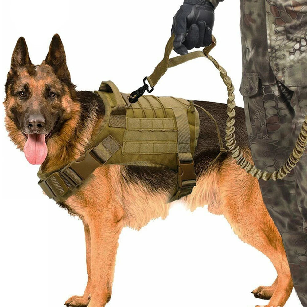 Tactical Dog Vest – Breathable Military Harness for Dogs | M, L, XL